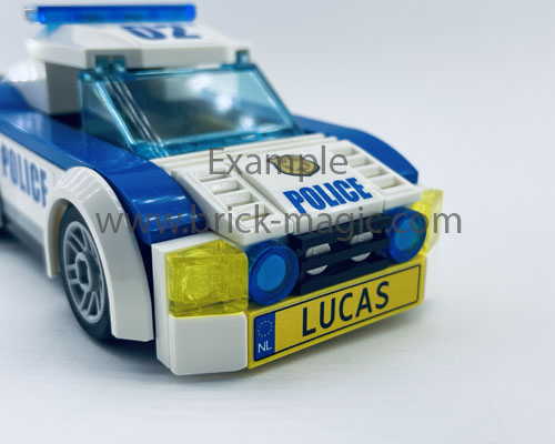 Lego® Nummerbord met uw eigen tekst Nederland/NL - Afbeelding 3