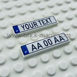 Lego® Nummerbord met uw eigen tekst Portugal