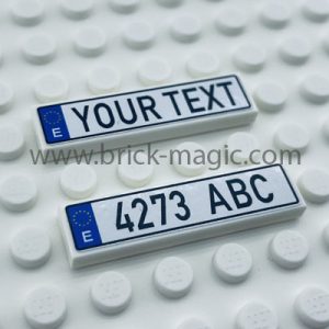 Lego® Nummerbord met uw eigen tekst Spanje