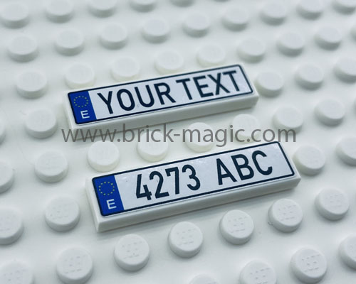 Lego® Nummerbord met uw eigen tekst Spanje