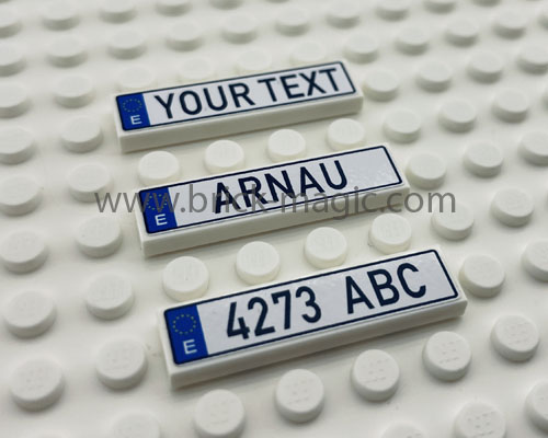 Lego® Nummerbord met uw eigen tekst Spanje - Afbeelding 2