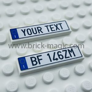 Lego® Nummerbord met uw eigen tekst Italië