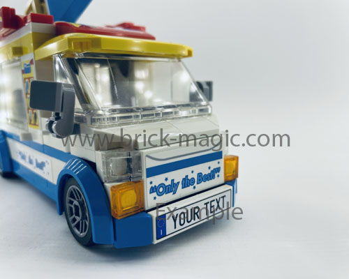 Lego® Nummerbord met uw eigen tekst Italië - Afbeelding 3